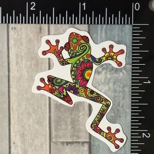 🌀10/$10🌀 Psychedelic Frog Reusable Waterproof Vinyl Sticker Decal